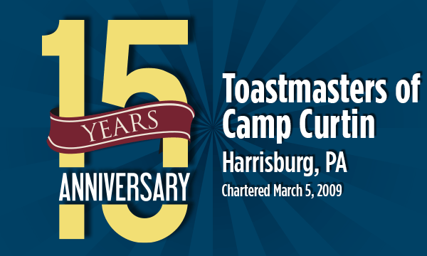 15th Anniversary Toastmasters of Camp Curtin