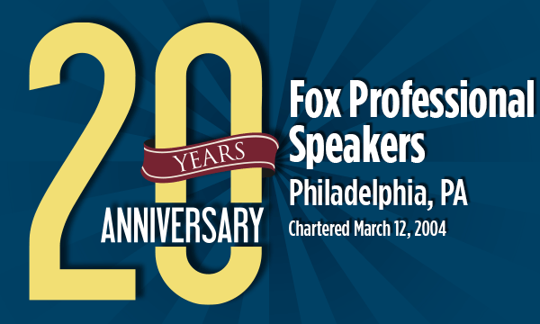 20th Anniversary Fox Professional Speakers