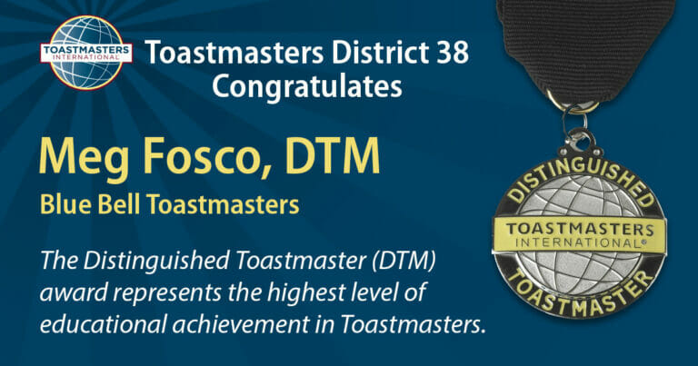 Congratulations to Meg Fosco, DTM